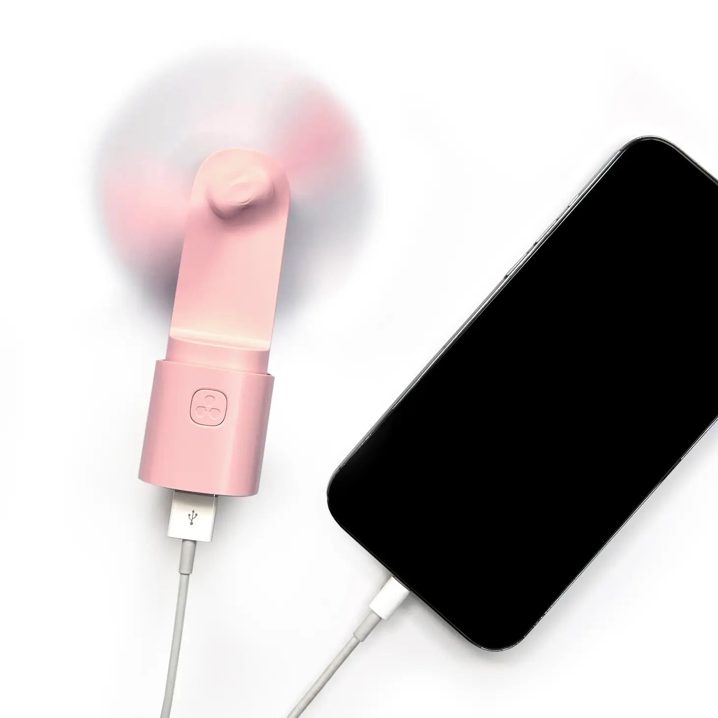 Easy Breezy Portable Fan + Power Bank - Pink