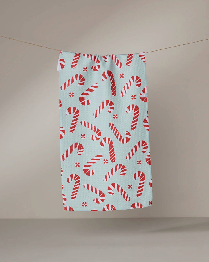 Peppermint Twist Bar Towel by Geometry