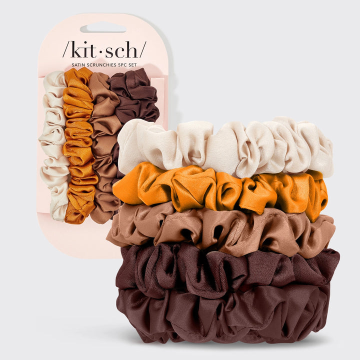 Satin Petite Scrunchies Set - Sedona