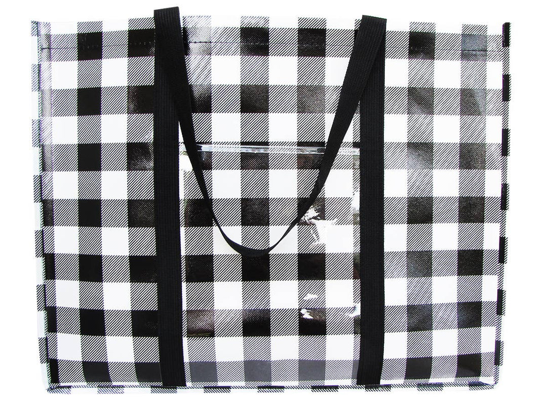 Buffalo Check Happy Shopper Tote