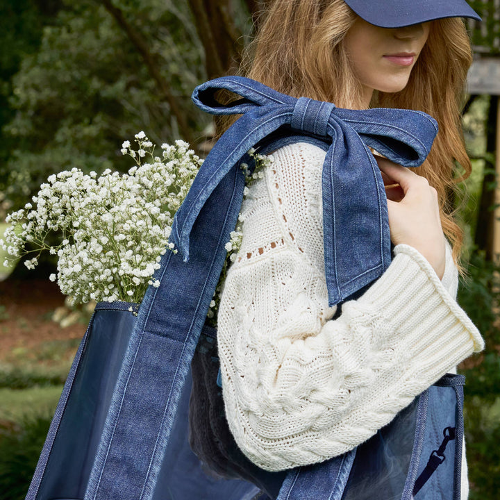 Jelly Tote &amp; Phone Pouch - Denim Bow by Case-Mate