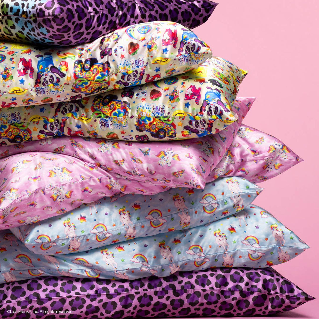 Lisa Frank Rainbow Leopard Satin Pillowcase