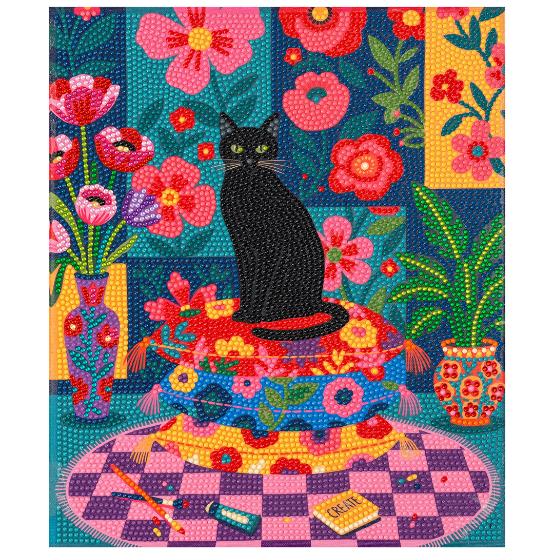 Diamond Art Painting Kit - Studio Cat
