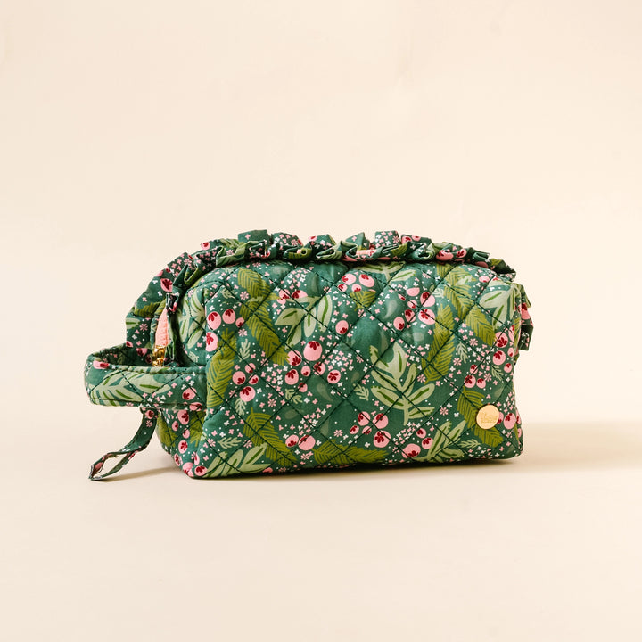 Essentials Quilted Cosmetic Bag - Jolly Sprig by the Darling Effect