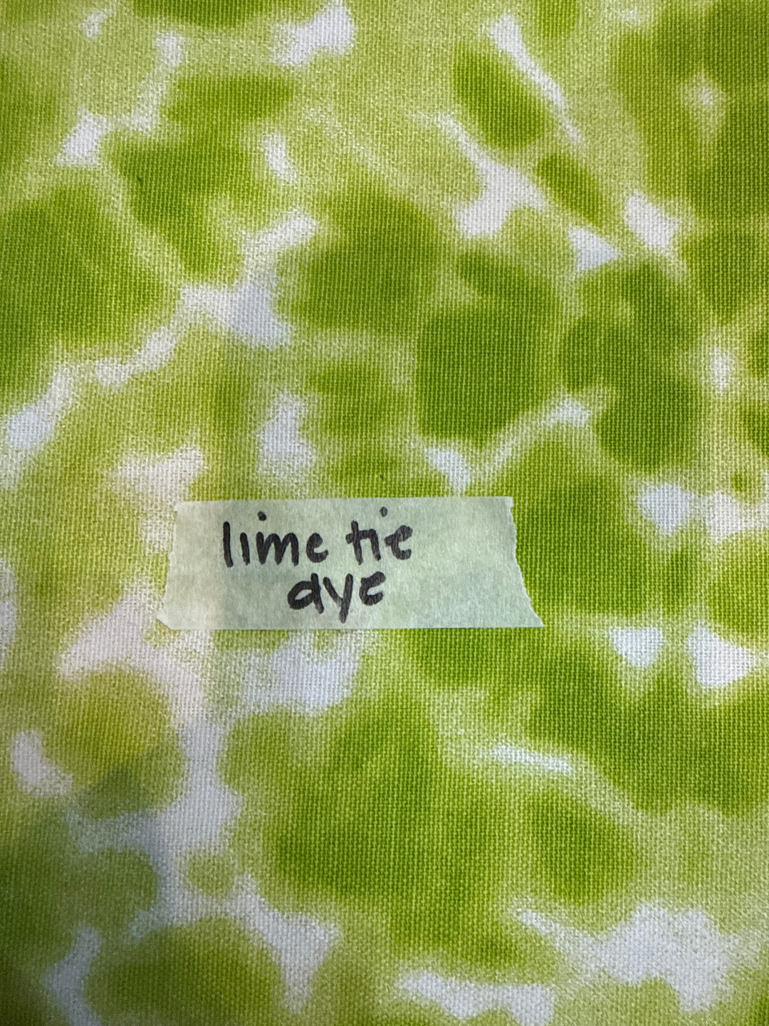 MJ TX PREPO SINGLE LADIES: Lime Tie Dye Mini Top Zip by Makeup Junkie (Ships in 3-4 Weeks)