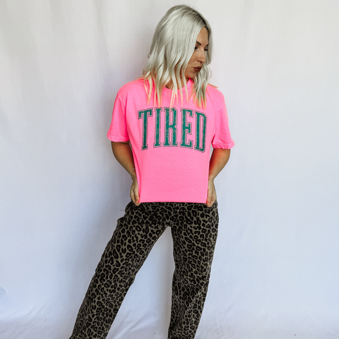 JAN ARRAY: Tired Graphic Tee by Festivitees (Ships in 2-3 Weeks)