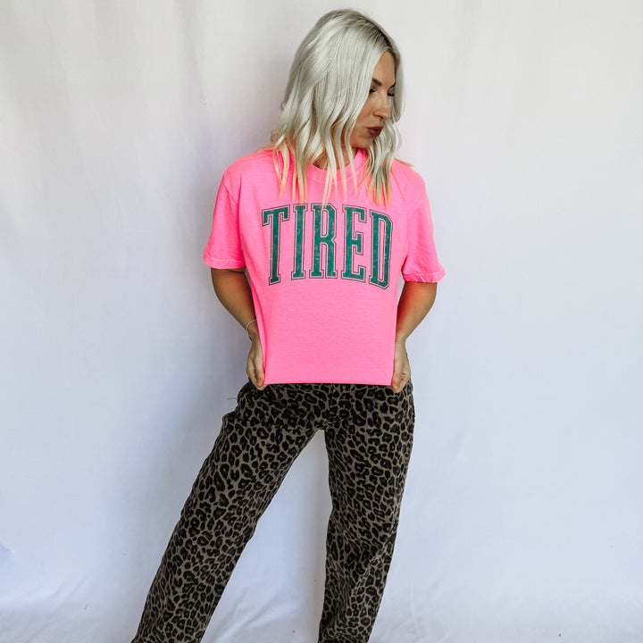 JAN ARRAY: Tired Graphic Tee by Festivitees (Ships in 2-3 Weeks)