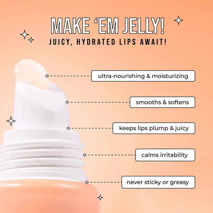 Clear Lip Jelly - Peach Beach