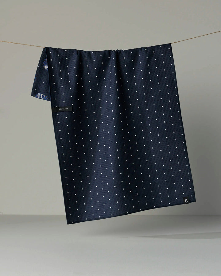 Quiet Skies Luxe Kitchen Towel by Geometry