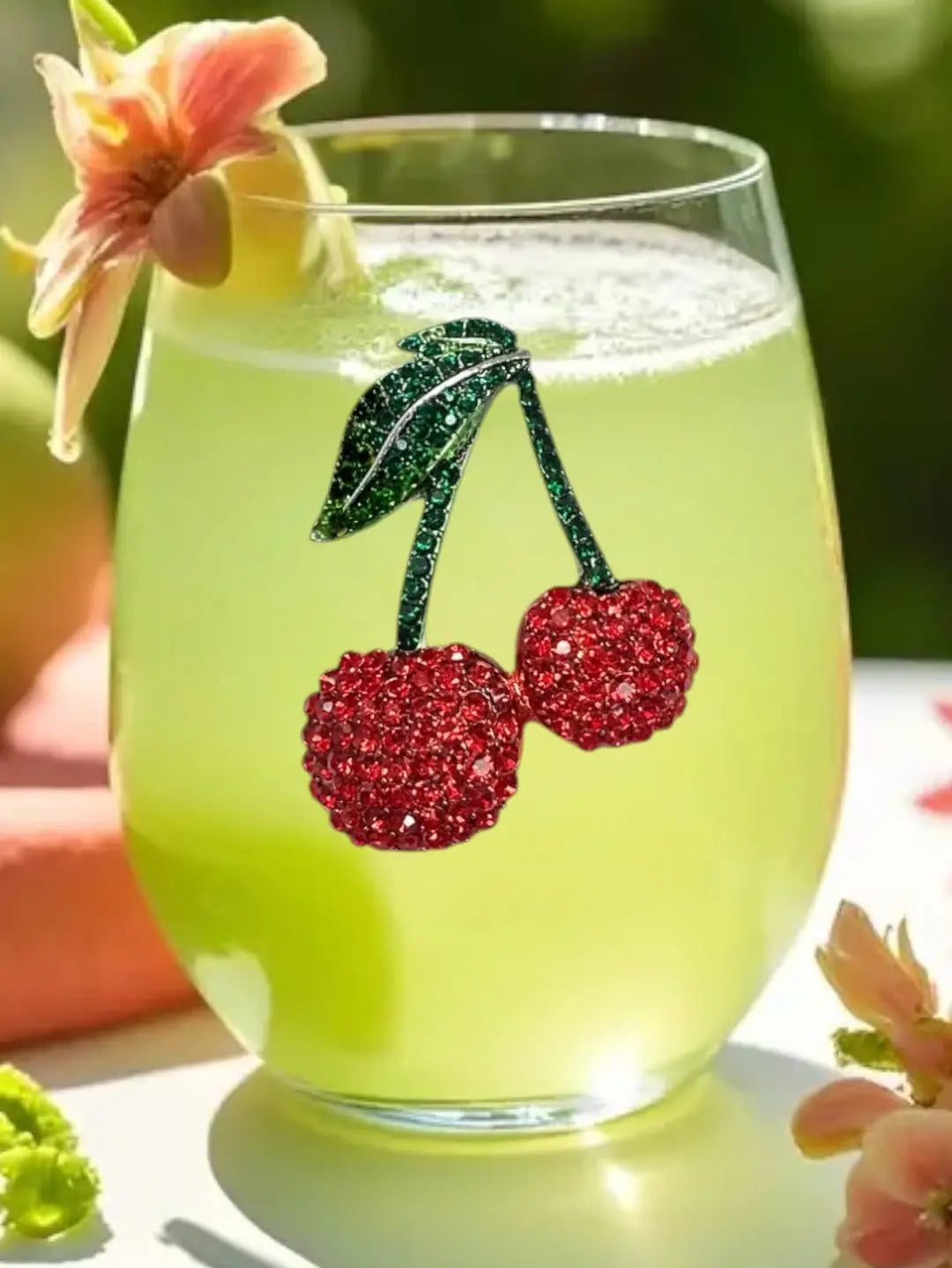 JUNE PREORDER: Cherries Stemless by the Queens Jewels (Ships in 2-3 Weeks)