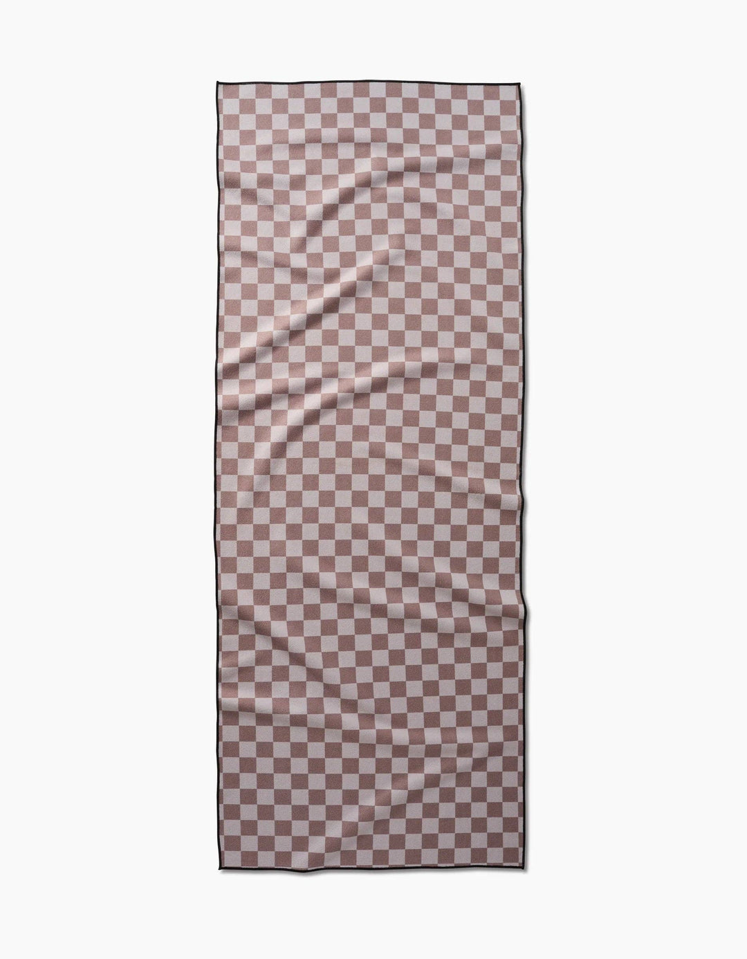 Chic Checker Yoga Towel by Geometry