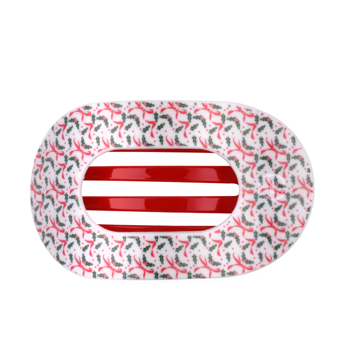 Large Teleties Flat Oval Clip - Festive Feels (Ships in 1-2 Weeks)