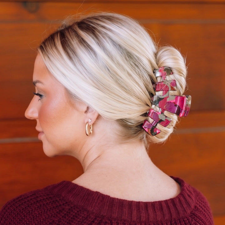Large Teleties Claw Clip - Garden Glam