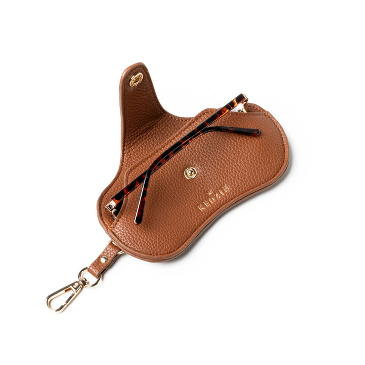 Kedzie Eclipse Eyewear Case - Chestnut