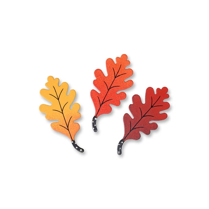 Oak Leaf Set of 3 Magnets by Roeda