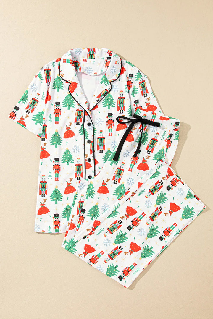 Sugar Plum Fairy Nutcracker Button Down Pajamas