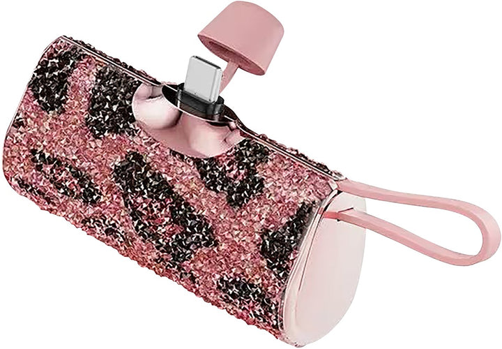 5000 mAh USB-C Glitter Power Bank by Tech Trendz (Ships in 2-3 Weeks)