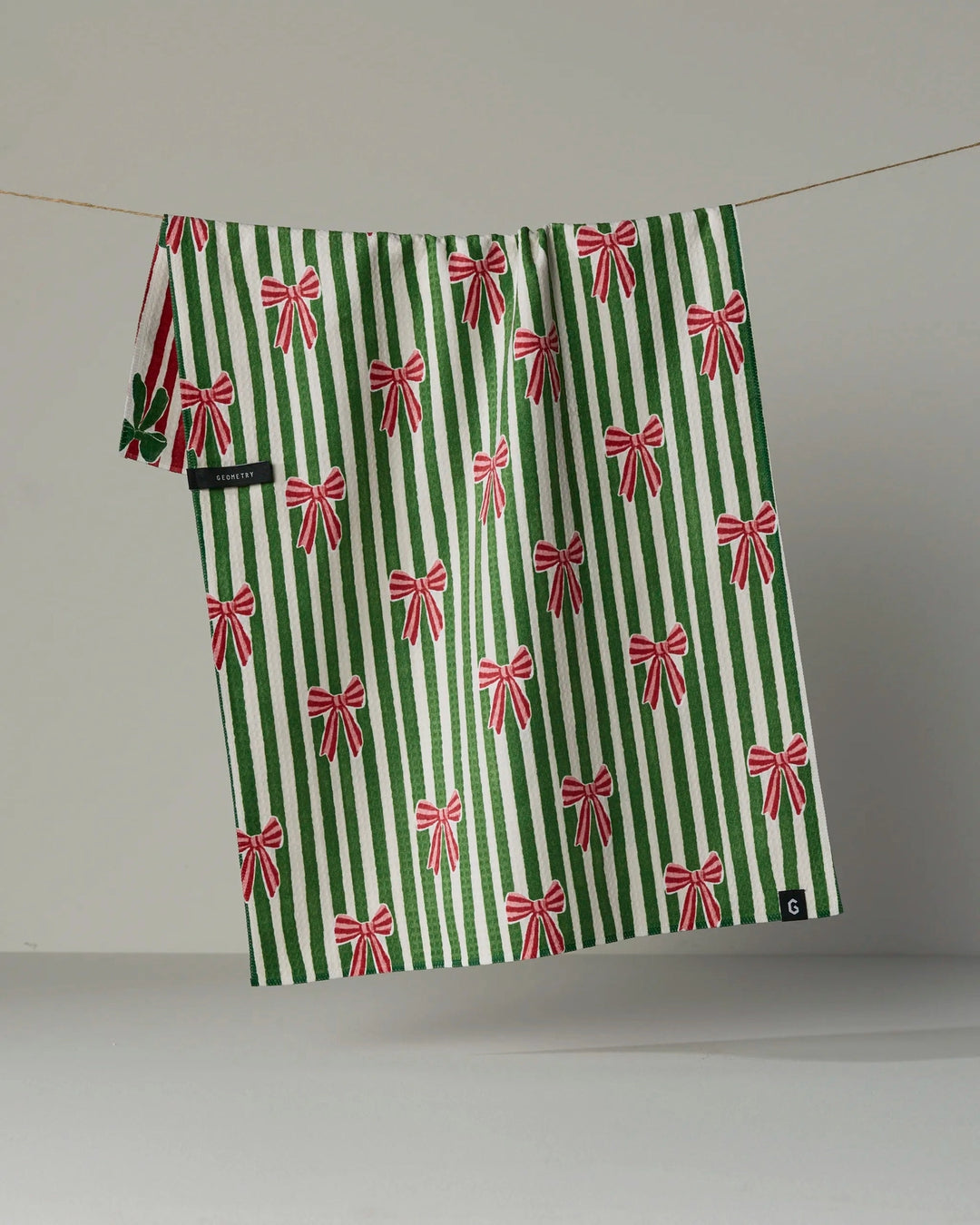 Ribbon Bows Luxe Kitchen Towel by Geometry