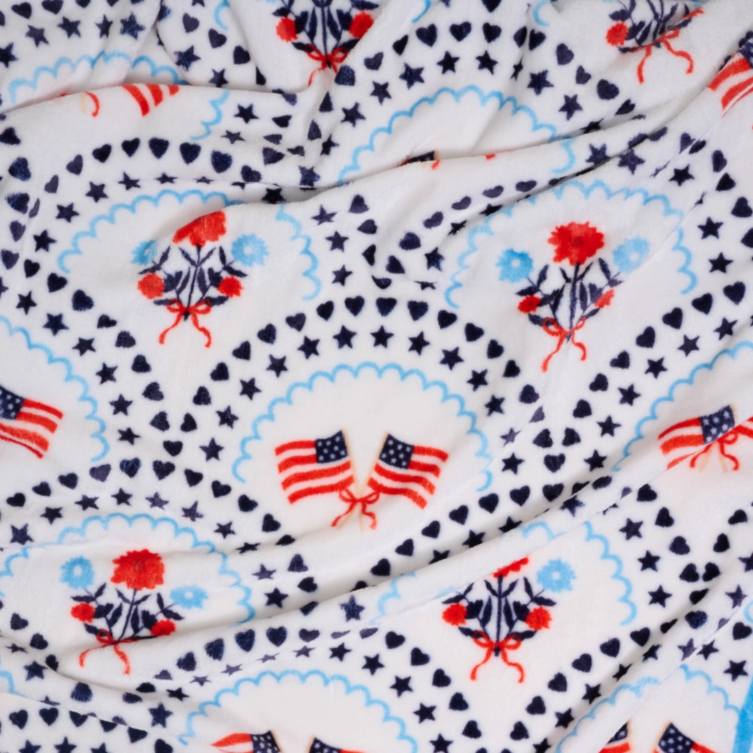 Snuggle Up Plush Blanket - All-American Darling by The Darling Effect