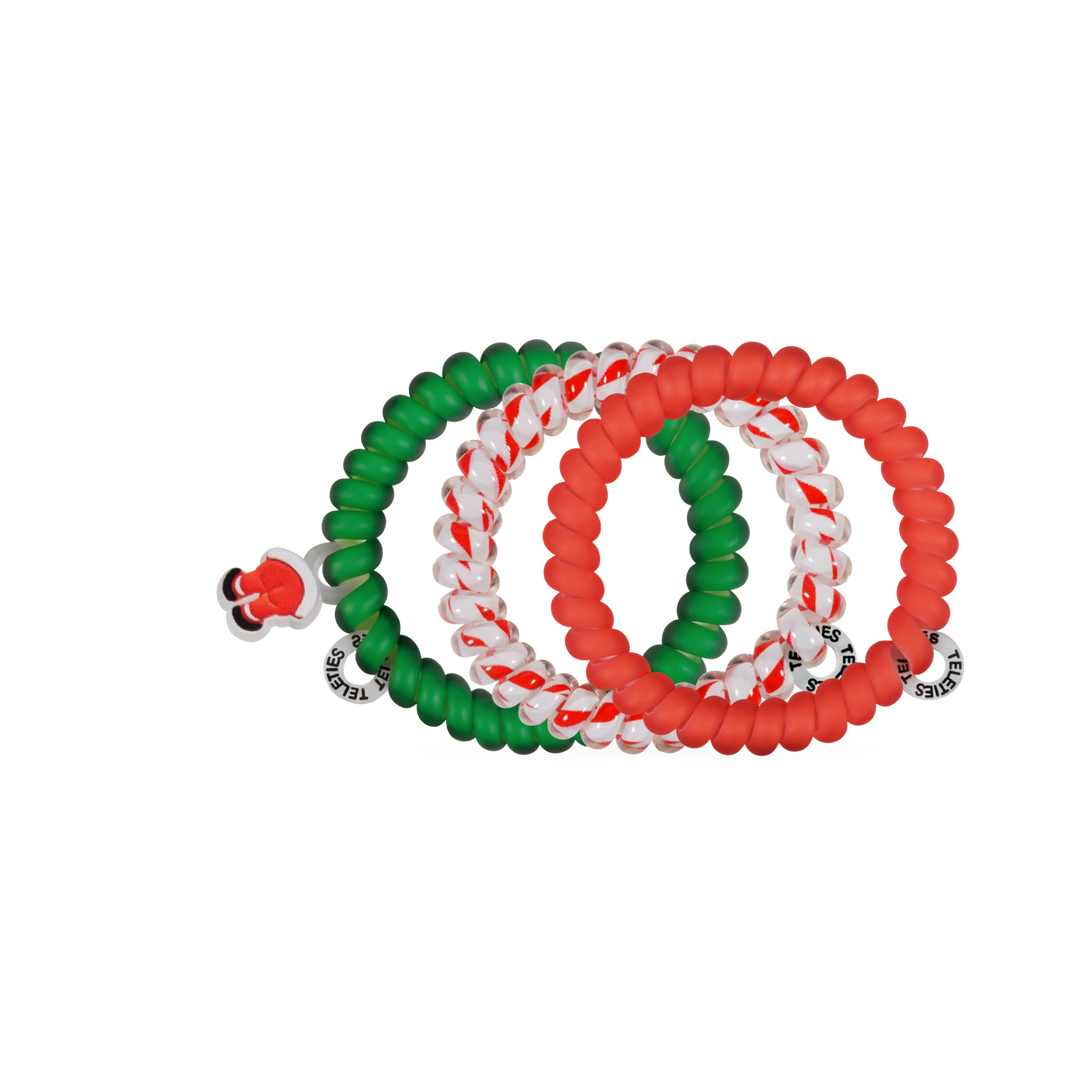 Teleties Hair Tie - Small Band Pack of 3 - Claus I Said So