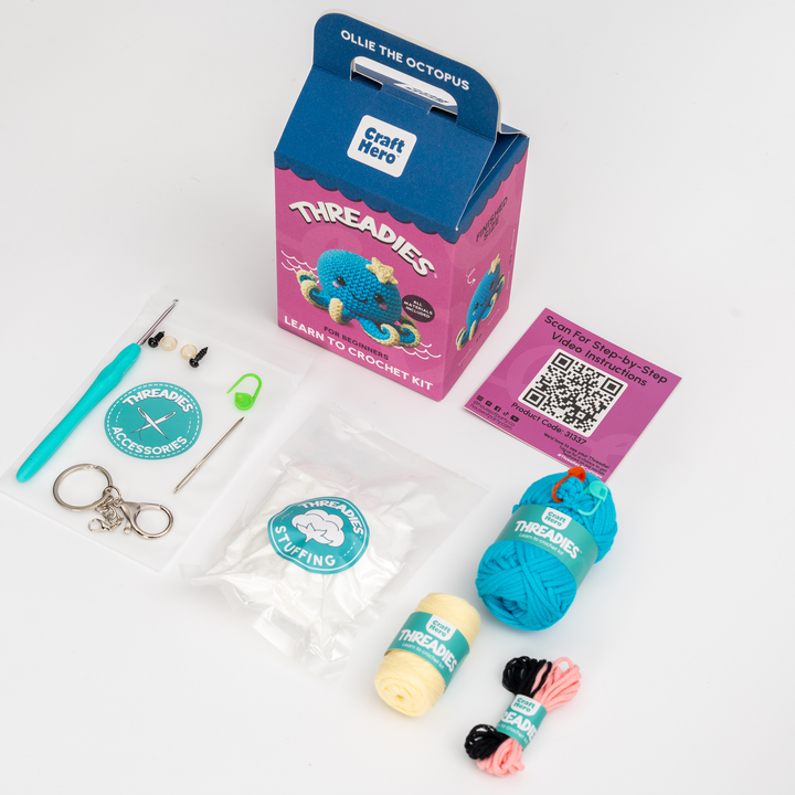 Crochet Kit for Beginners - Ollie the Octopus