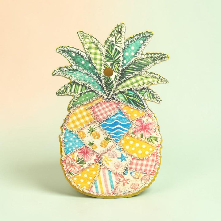 MAY PREORDER: Pineapple Patchwork Freshie by Bug & Bean Freshies (Ships in 3-4 Weeks)