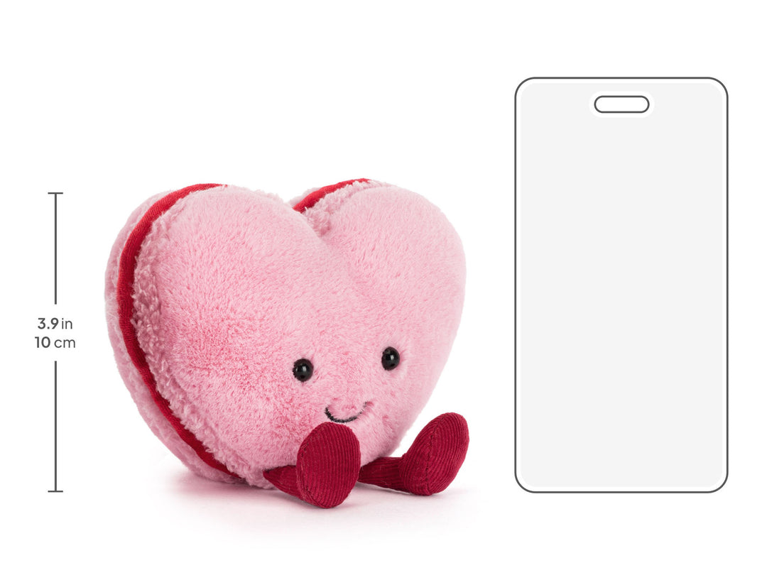Amuseables Colette Pink Heart Macaron by Jellycat