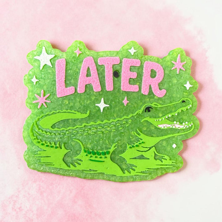 MAY PREORDER: Later Gator Freshie by Bug & Bean Freshies (Ships in 3-4 Weeks)