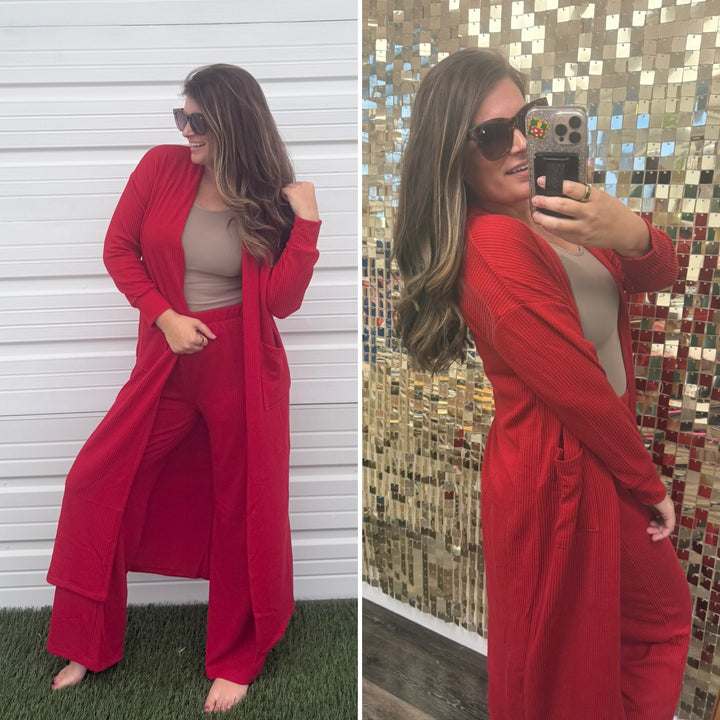 Sunrise Travel Set by Dear Scarlett - Red