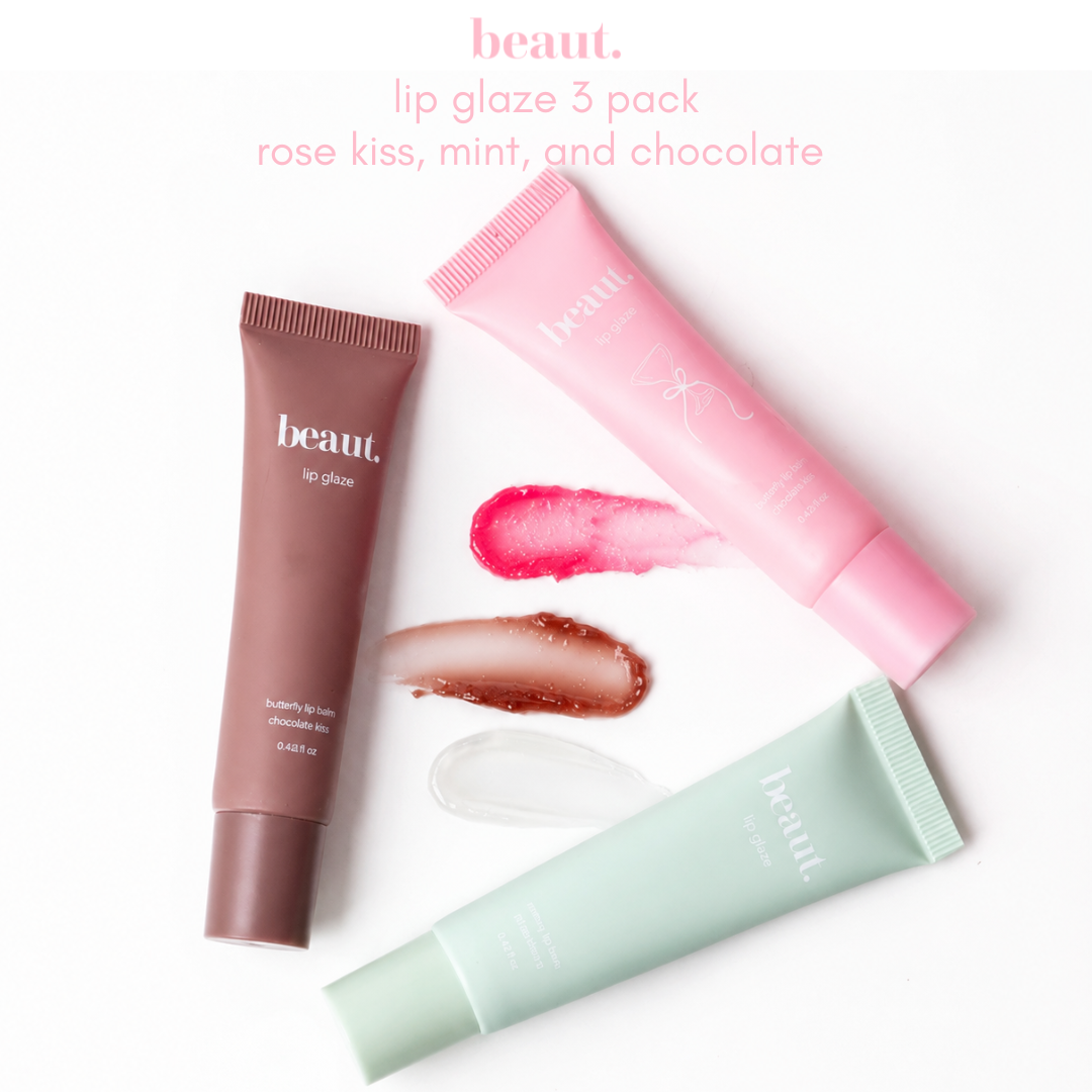 beaut lip glaze trio by beaut. (Ships in 2-3 Weeks)