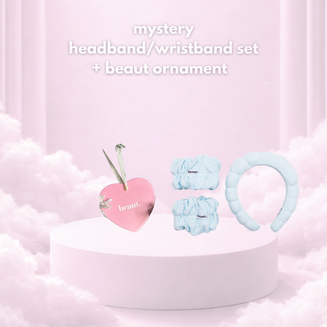 BEAUTMAS: mystery headband wristband set + beaut ornament (Ships in 2-3 Weeks)