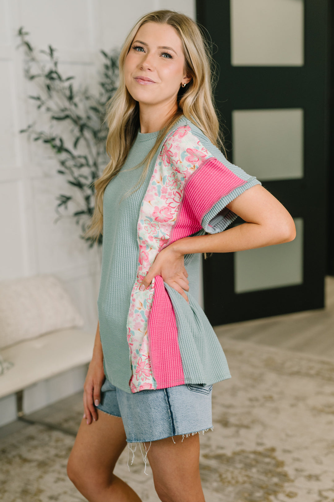 A Lot to Look At Color Block Top - 6/2