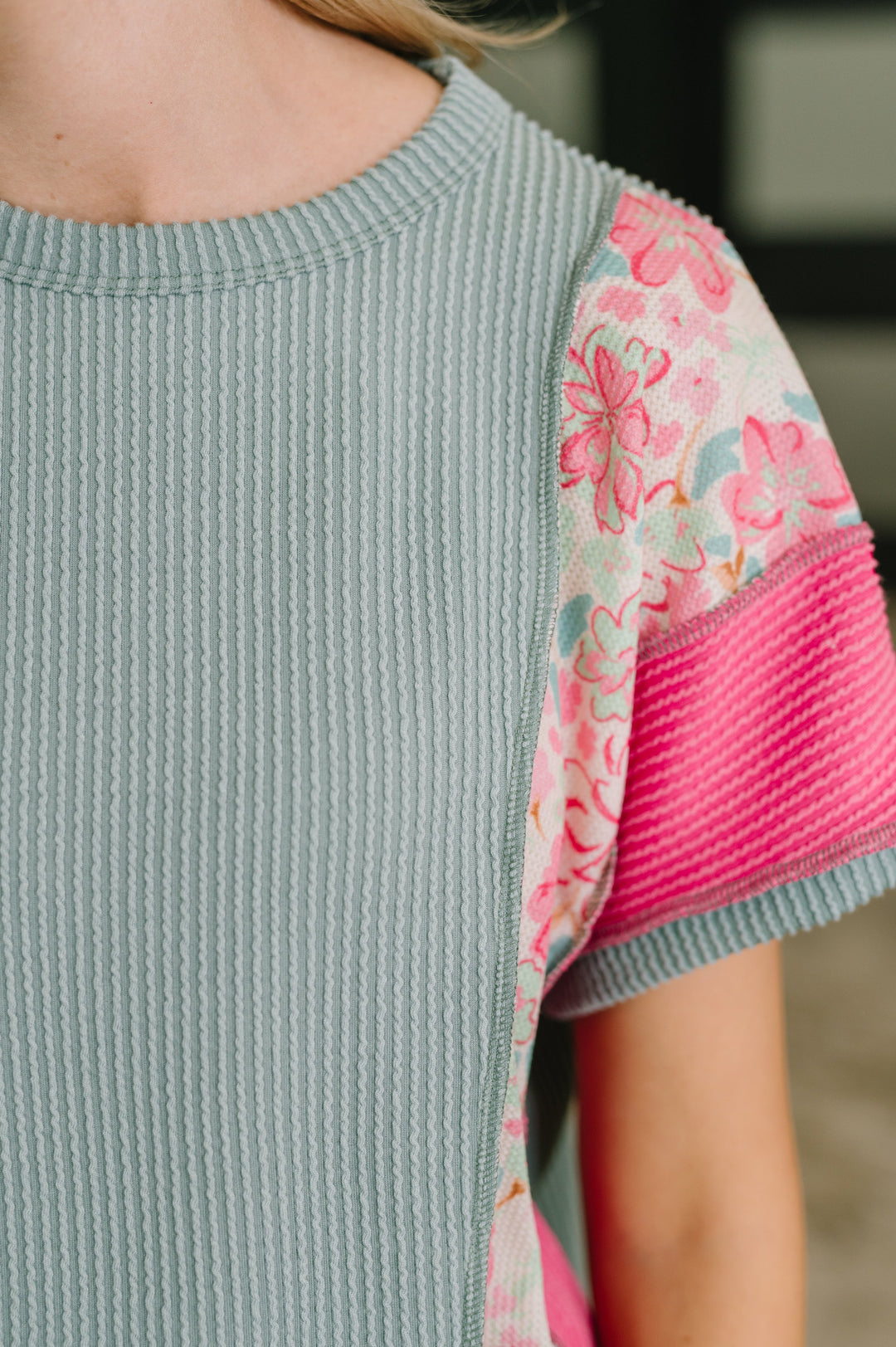 A Lot to Look At Color Block Top - 6/2