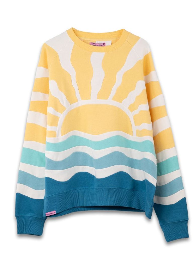 Sun and Sea Patchwork Crew - Yellow by Simply Southern