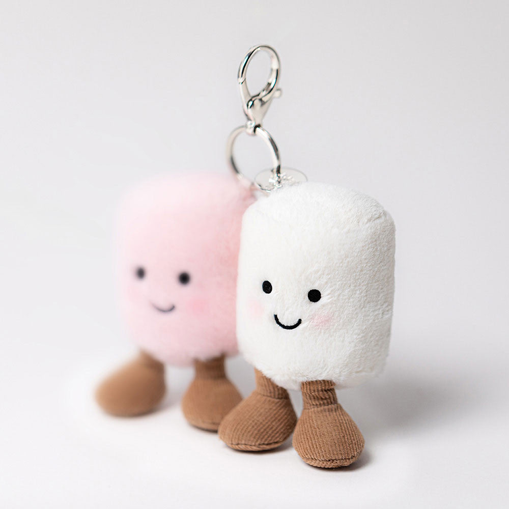 Amuseables Pair of Marshmallows Bag Charm by Jellycat