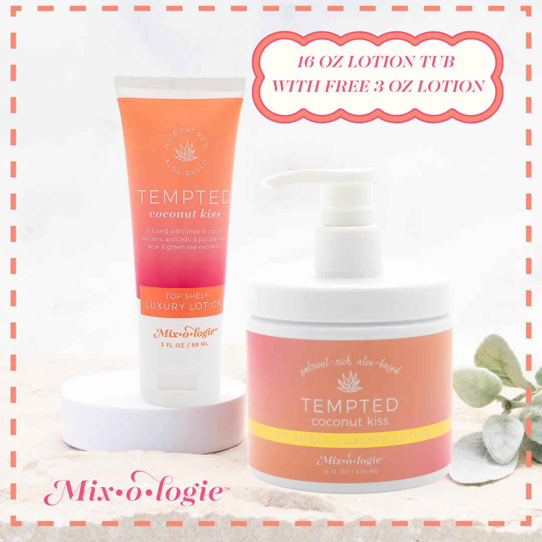 16 oz. TUB of Top Shelf Luxury Lotion with Free 3 oz Lotion by Mixologie (SEPT ARRAY: Ships in 2-3 Weeks)