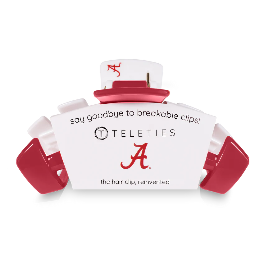 Large Teleties Claw Clip - University of Alabama