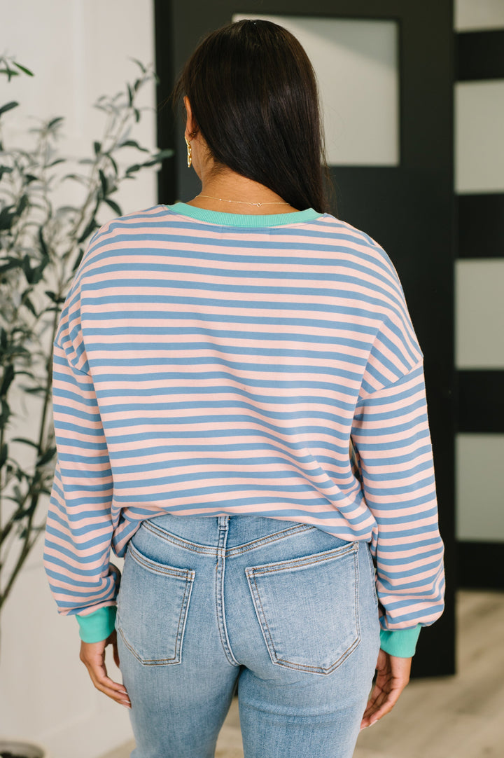 All For the Color Drop Shoulder Pullover