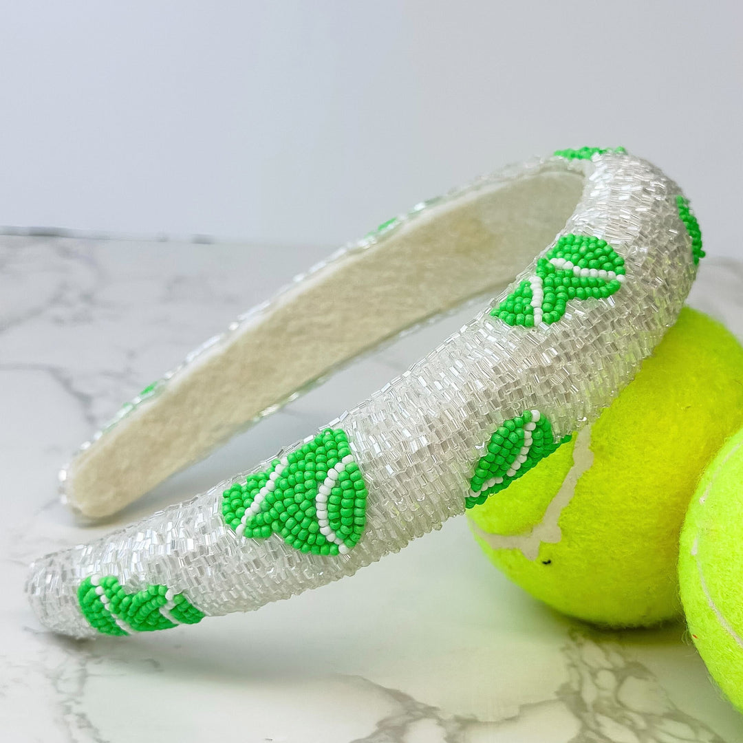All Over Seed Bead Tennis Headband