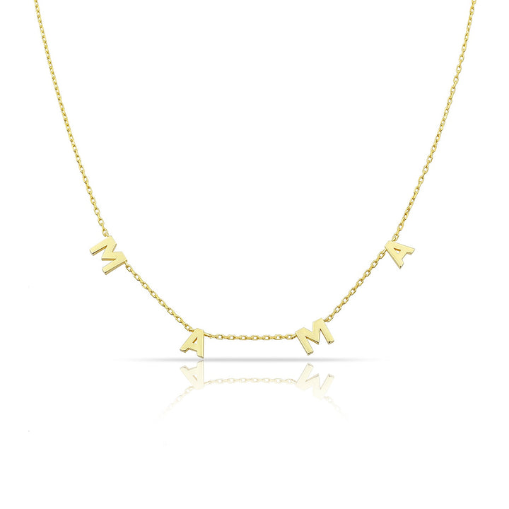 Custom Mini Dover Name Necklace - Water Resistant by the Sis Kiss (Ships in 4 Weeks)