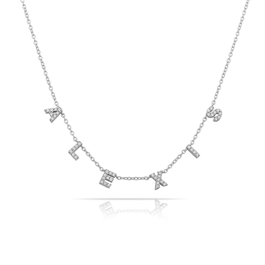 Custom Mini Dover Name Necklace - Water Resistant by the Sis Kiss (Ships in 4 Weeks)