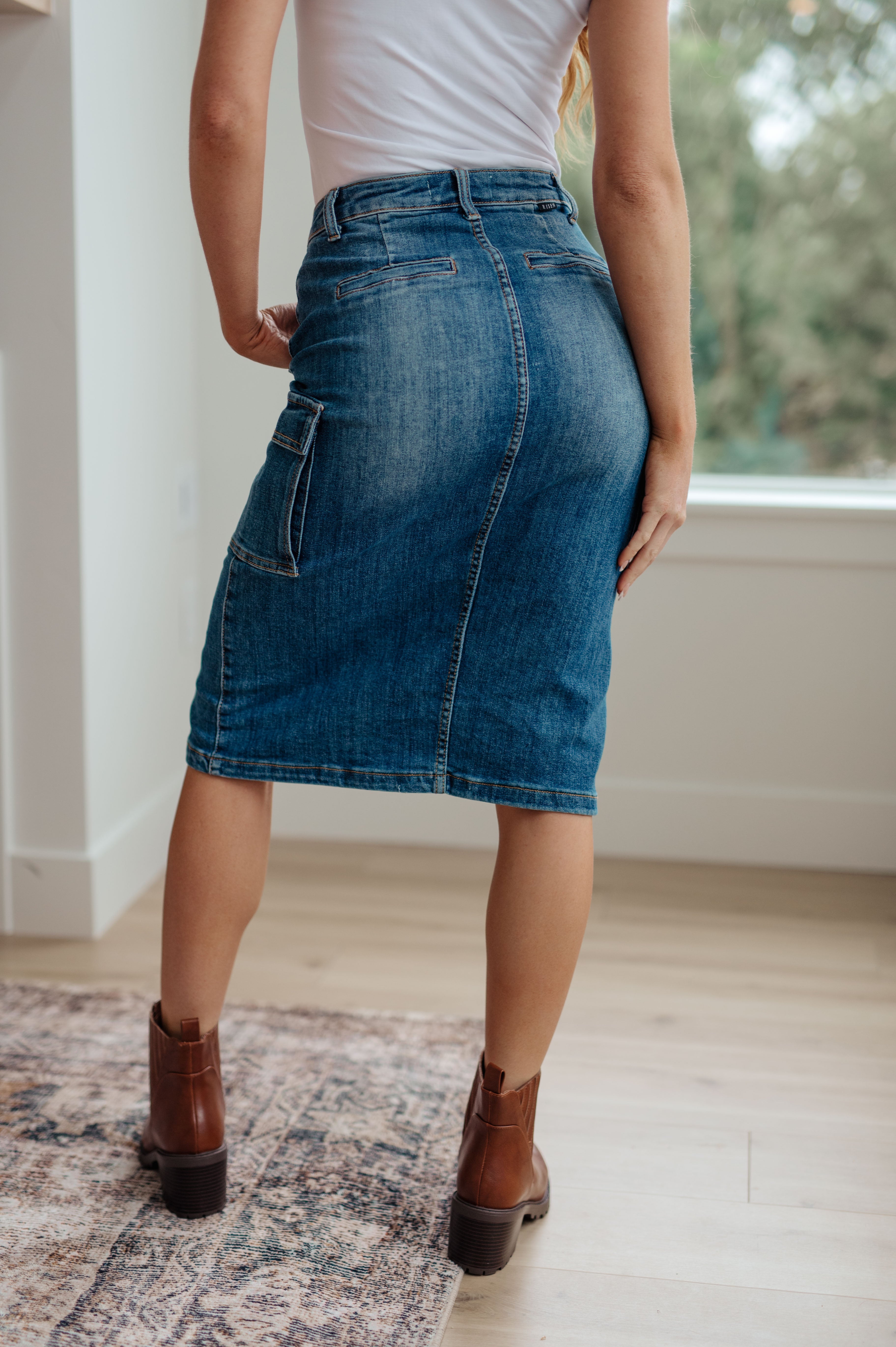 Always Be There Cargo Denim Skirt by Judy Blue – Prep Obsessed