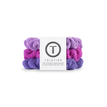 Teleties Terry Cloth Scrunchies - Large Band Pack of 3 - Antigua