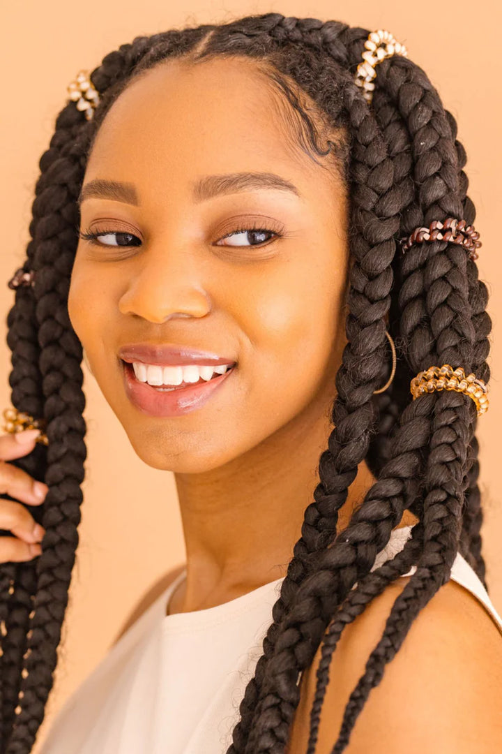 Teleties Hair Tie - Large and Small Band Pack of 5 - Anything But Basic