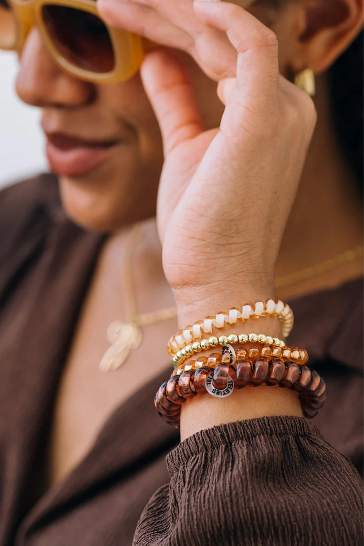 Teleties Hair Tie - Large and Small Band Pack of 5 - Anything But Basic