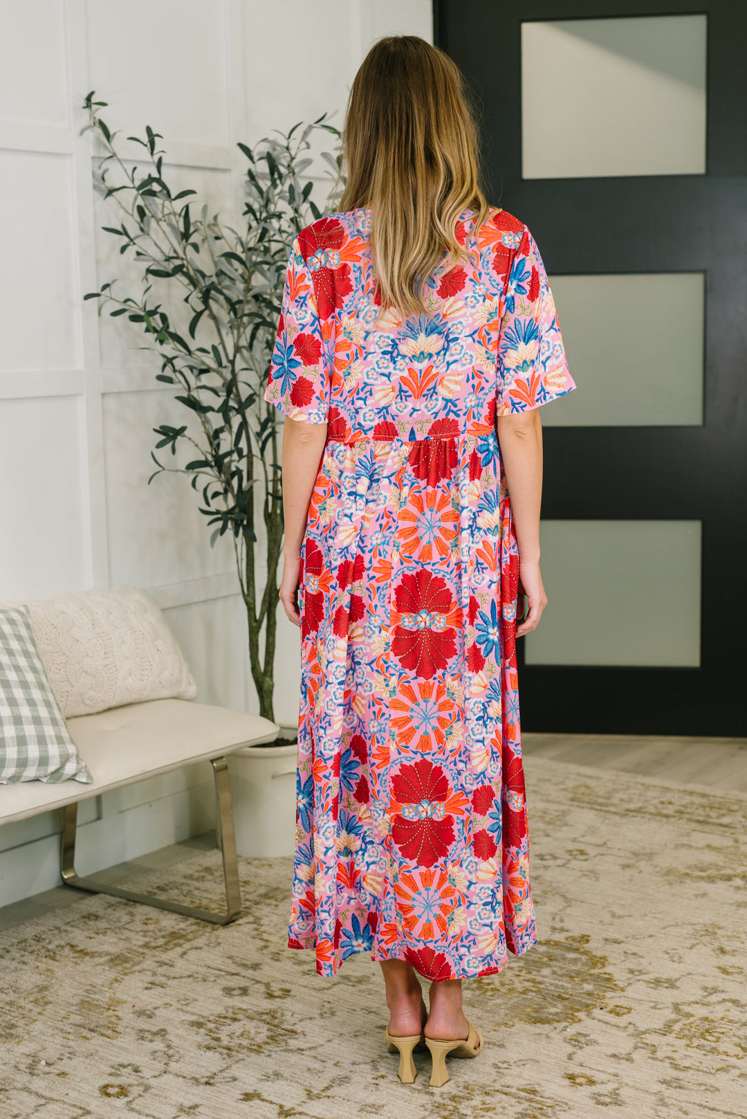 Art of Loving Bow Detail Floral Dress - 8/13