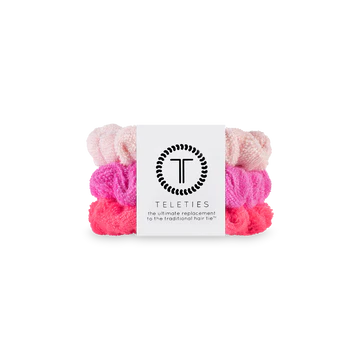 Teleties Terry Cloth Scrunchies - Large Band Pack of 3 - Aruba