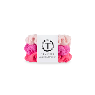 Teleties Terry Cloth Scrunchies - Small Band Pack of 3 - Aruba