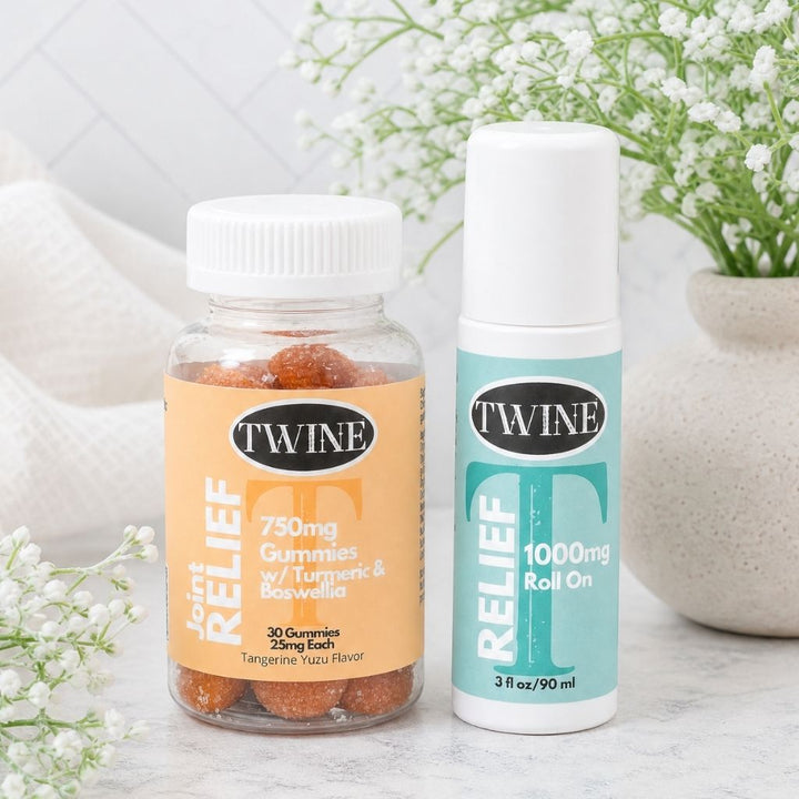 Hurt Less Bundle - Joint Gummies and Relief Roller by Twine (Ships in 2-3 Weeks)