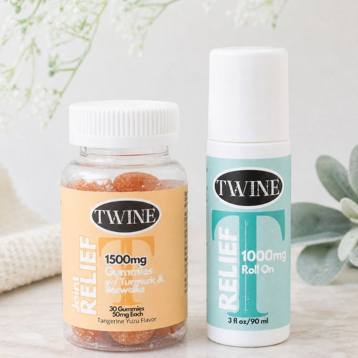 Hurt Less Bundle - Joint Gummies and Relief Roller by Twine (Ships in 2-3 Weeks)